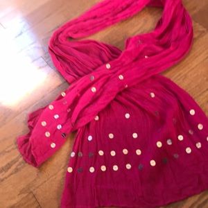 Pink scarf